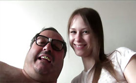 Ugly Older Dude Seduced and Madly Fucked Daddy's Little Girl 