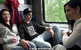 Crazy engers Has Wild Orgy Party On the Train